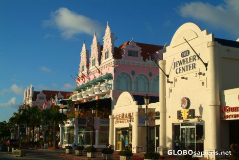Postcard Oranjestad (AW) - main avenue