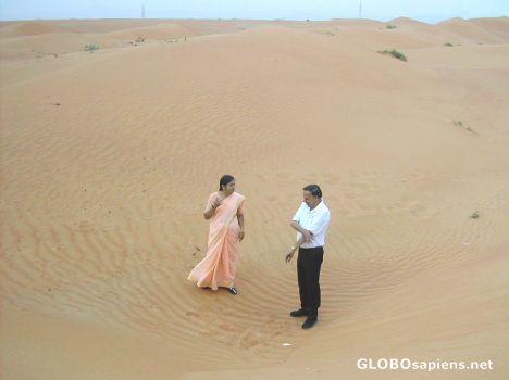 Postcard In the Desert sands