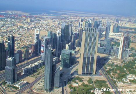 Postcard Dubai skycrapers