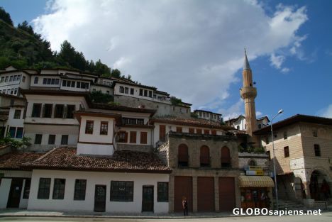 Postcard Berat (AL) - Mangalemi's houses