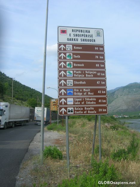 Postcard Entering Albania