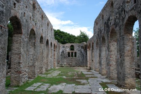 Postcard Remains of the basilica in Butrint