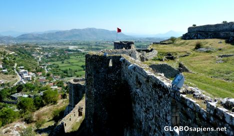 Postcard Rozafa Castle Wall