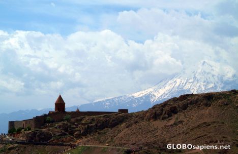 Postcard Khor Virap - Monastery & Mount Ararat