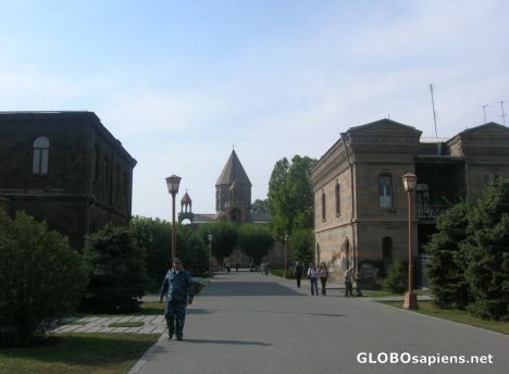 Postcard There are not Swiss guards in Echmiadzin