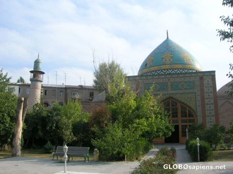Postcard Within the premises of the Iranian Mosque