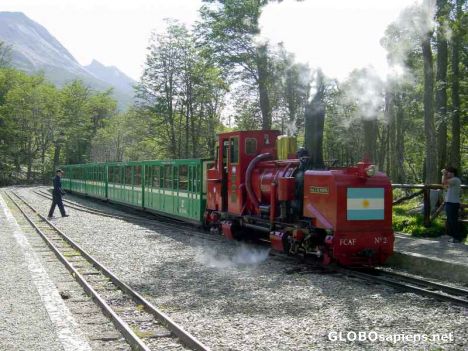 Postcard Ushuaia - le train du bout du monde