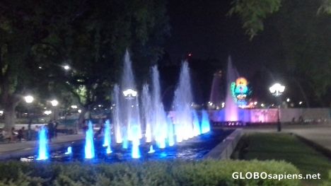 Postcard Fountains of Mendoza
