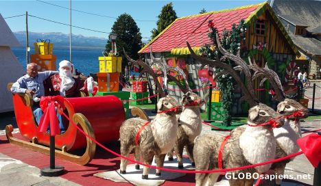 Postcard Santa Claus in Bariloche