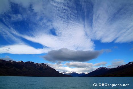 Postcard The sky over Lago Argentino