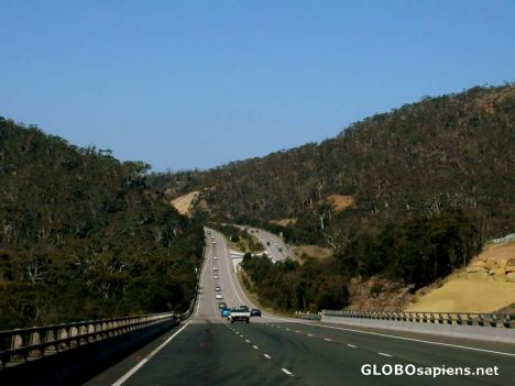 Postcard australian freeway
