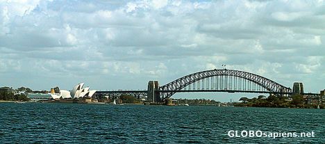 Postcard Sydney Bridge & Opera House