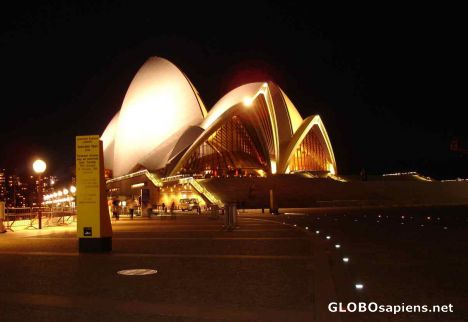 Postcard Sydney Opera House AFter Dark.