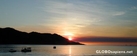 Postcard Magnetic Island sunset at Horseshoe Bay