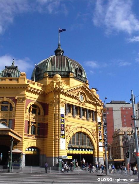 Postcard Flinders Street Station