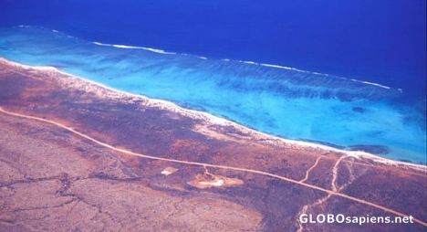 Postcard Ningaloo Reef - aerial view