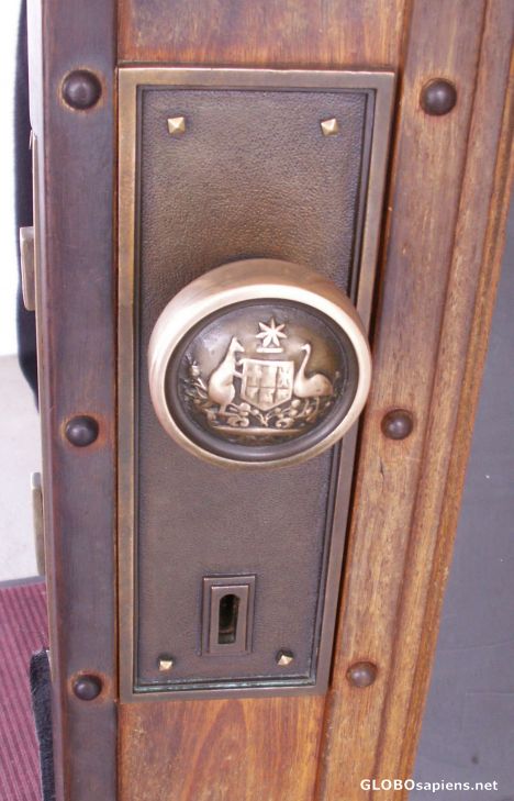 Postcard Door handle detail - Old Parliament House