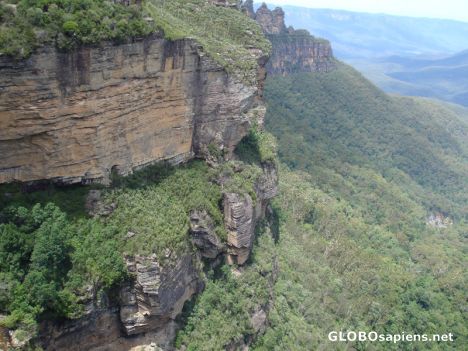 Postcard Rocky Cliffs in the Blue Mountains