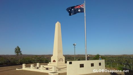 Postcard Monument on Anzac Hill