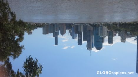 Postcard Skyline of Downtown Brisbane