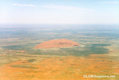 Postcard Aerial Ayers Rock - Ulura