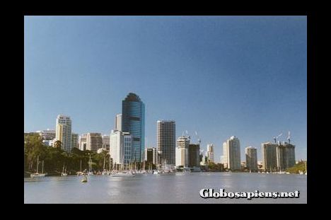 Postcard Brisbane from Brisbane River
