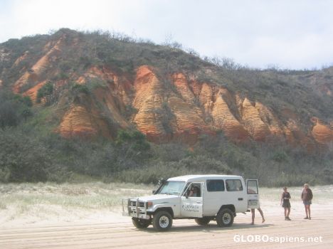 Postcard Jeep safari on Fraser Island