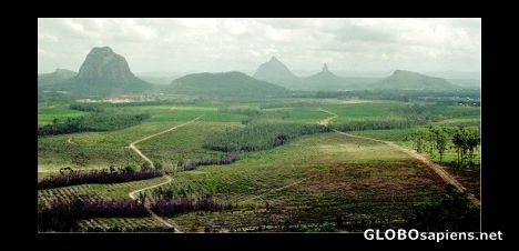 Postcard Glasshouse Mountains, Queensland