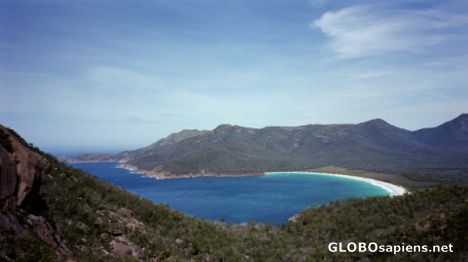 Postcard Wineglass Bay - Tasmanias most famous beach