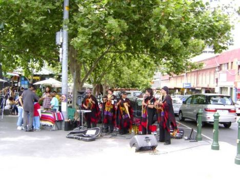 Postcard Folk Band out of Victoria Market
