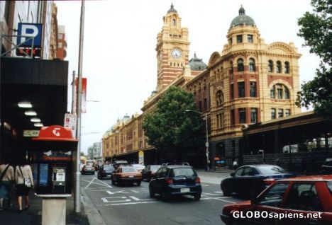 Postcard flindlers street Melbourne