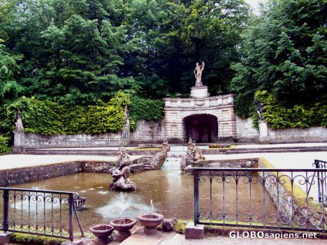 Postcard The Altemps Fountain at Hellbrunn Palace