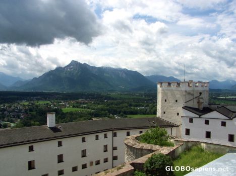Postcard View of Mt Untersberg from Hohensalzburg Fortress