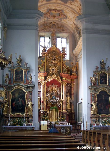 Postcard Inside the Duerrnberg Church