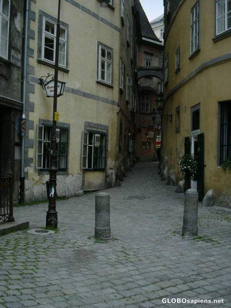 Postcard An old Viennese street