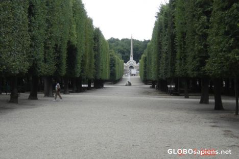 Postcard garden inside the palace