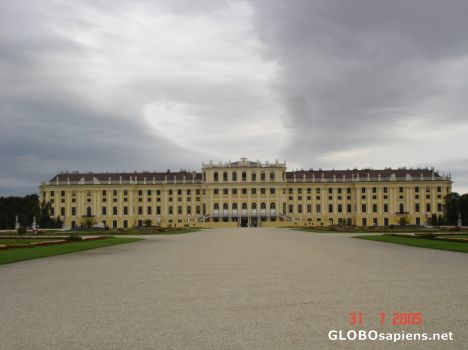 Postcard Schönbrunn Palace palace view