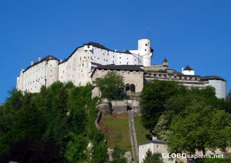 Postcard Salzburg (AT) - fortress's whitewash walls