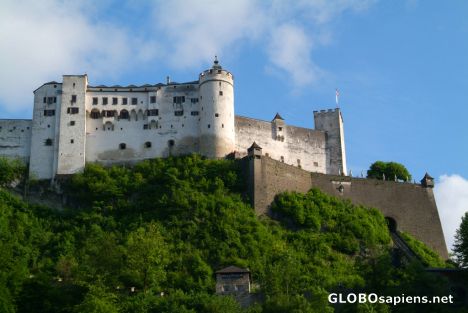 Postcard Salzburg (AT) - Festung from below
