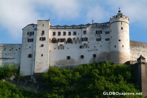 Postcard Salzburg (AT) - northern side of the Festung