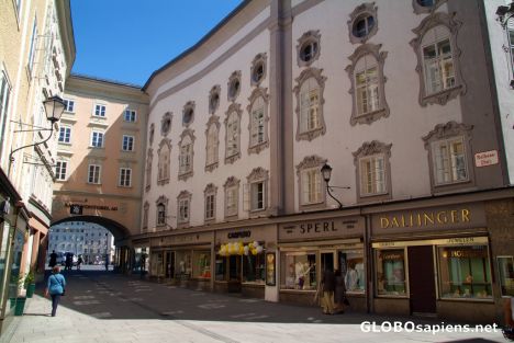 Postcard Salzburg (AT) - the Rathouseplatz