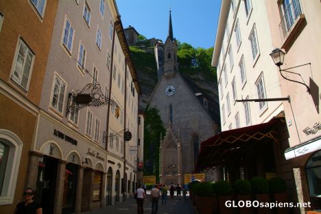 Postcard Salzburg (AT) - the St Blasius church