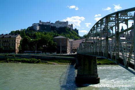 Postcard Salzburg (AT) - a different view of the Festung