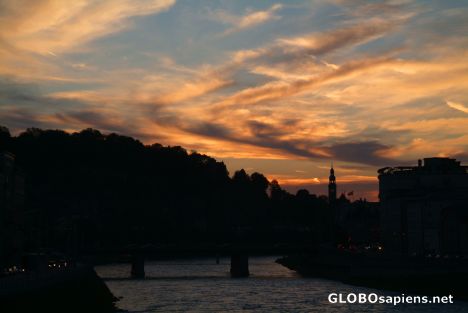 Postcard Salzburg (AT) - sunset clouds