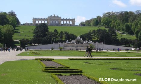 Postcard The Schönbrunn Palace Garden Gloriette