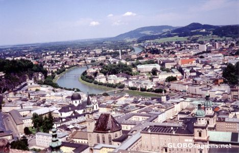 Postcard Salzburg in the summer