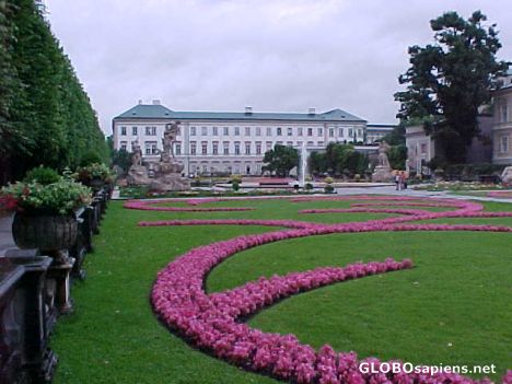Postcard Mirabell Palace Gardens Salzburg, Austria