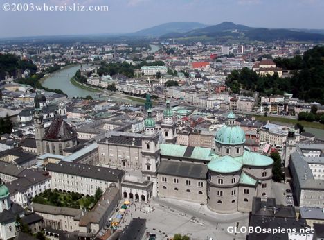 Postcard Above Salzburg, Austria