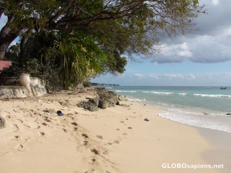 Postcard Seclude Beach on Barbados West Coast