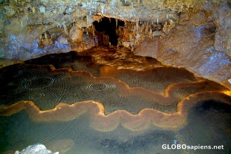 Postcard Harrison's Cave (BB) - a small pool